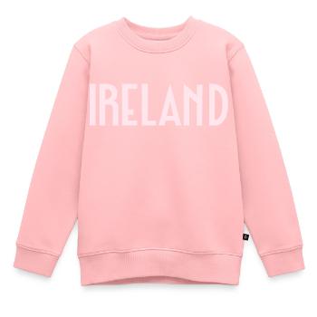 Irlande - Sweat Premium enfant bio - rose - Devant - AI Model Kid Female (0cm)