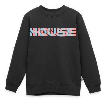 House 3D Effekt Logo - Kinder Premium Organic Sweatshirt - Schwarz - Vorne - AI Model Kid Female (0cm)