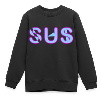 Sus - Parole jeunesse - Sweat Premium enfant bio - noir - Devant - AI Model Kid Female (0cm)