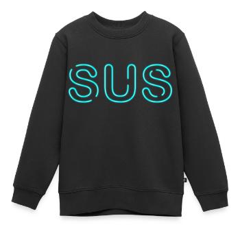 Sus - Parole jeunesse - Sweat Premium enfant bio - noir - Devant - AI Model Kid Female (0cm)