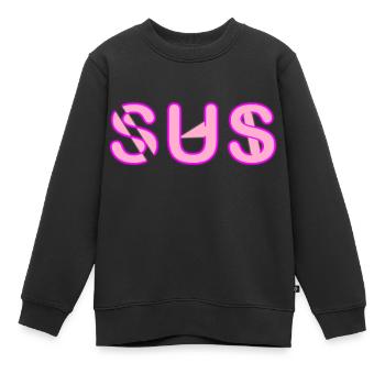 Sus - Parole jeunesse - Sweat Premium enfant bio - noir - Devant - AI Model Kid Female (0cm)