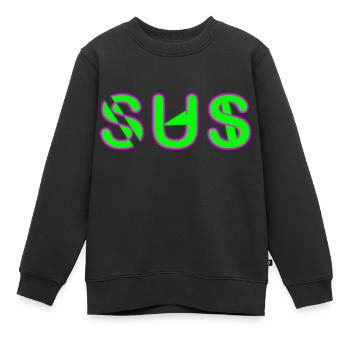 Sus - Parole jeunesse - Sweat Premium enfant bio - noir - Devant - AI Model Kid Female (0cm)
