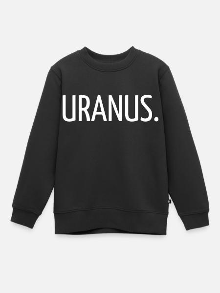 Uranus. - Sweat Premium enfant bio - noir