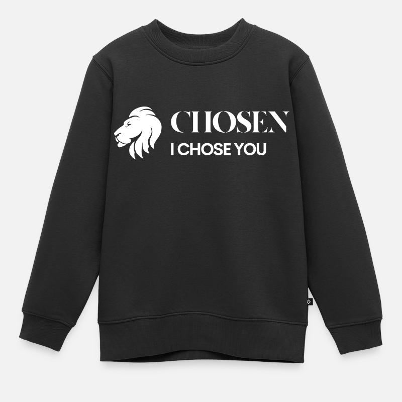 Logo blanc sans arrière-plan - Sweat Premium enfant bio - noir