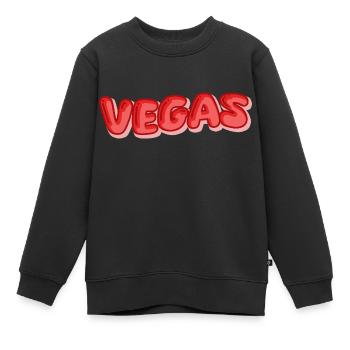 Urlaub Vegas - Kinder Premium Organic Sweatshirt - Schwarz - Vorne - AI Model Kid Female (0cm)