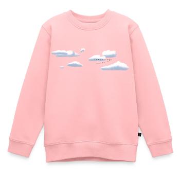 Clouds - Kids Premium Organic Sweatshirt - rose - Front - AI Model Kid Female (0cm)