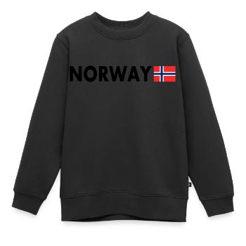 Drapeau de la Norvège - Sweat Premium enfant bio - noir - Devant - AI Model Kid Female (0cm)
