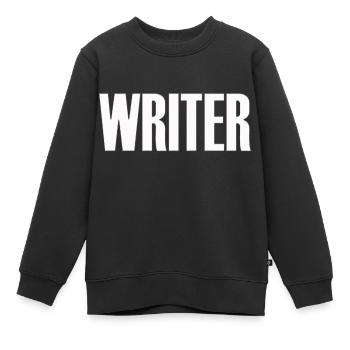 writer tags graffitti cap sticker sticker rue - Sweat Premium enfant bio - noir - Devant - AI Model Kid Female (0cm)