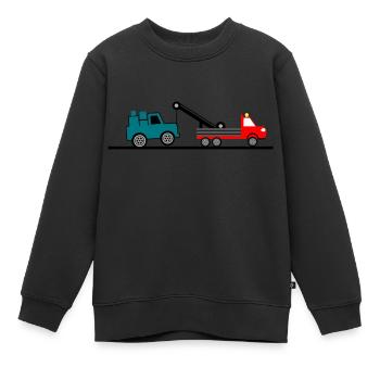 Truck - Kinder Premium Organic Sweatshirt - Schwarz - Vorne - AI Model Kid Female (0cm)
