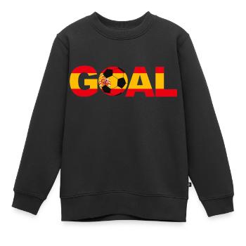 Fußball Spanien Tor - Kinder Premium Organic Sweatshirt - Schwarz - Vorne - AI Model Kid Female (0cm)