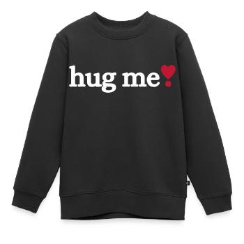 Fais-moi un câlin - Sweat Premium enfant bio - noir - Devant - AI Model Kid Female (0cm)