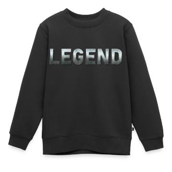 Légende - Sweat Premium enfant bio - noir - Devant - AI Model Kid Female (0cm)