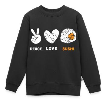 Japan Reis Lieblingsessen Küche - Kinder Premium Organic Sweatshirt - Schwarz - Vorne - AI Model Kid Female (0cm)