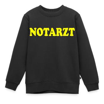 Notarzt - Kinder Premium Organic Sweatshirt - Schwarz - Vorne - AI Model Kid Female (0cm)