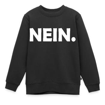 Nein - Kinder Premium Organic Sweatshirt - Schwarz - Vorne - AI Model Kid Female (0cm)