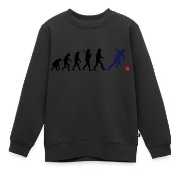 EVOLUTION FOOTBALL - Sweat Premium enfant bio - noir - Devant - AI Model Kid Female (0cm)
