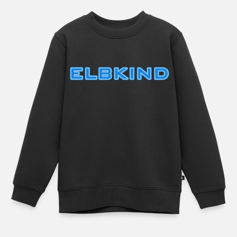 Von der Elbe - Kinder Premium Organic Sweatshirt - Schwarz