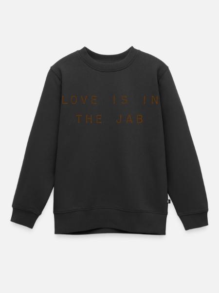 Love is in the jab - Sweat Premium enfant bio - noir