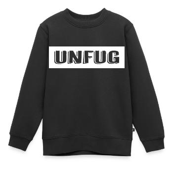 Unfug Grung White - Kinder Premium Organic Sweatshirt - Schwarz - Vorne - AI Model Kid Female (0cm)
