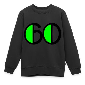 60 JAHRE. 60-JÄHRIGES JUBILÄUM. GEBURTSTAG 60 JAHRE. 60 - Kinder Premium Organic Sweatshirt - Schwarz - Vorne - AI Model Kid Female (0cm)