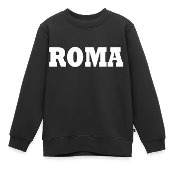 Rom - Kinder Premium Organic Sweatshirt - Schwarz - Vorne - AI Model Kid Female (0cm)
