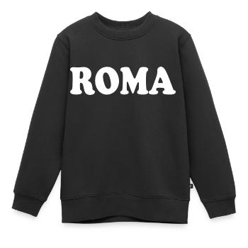 Rom - Kinder Premium Organic Sweatshirt - Schwarz - Vorne - AI Model Kid Female (0cm)