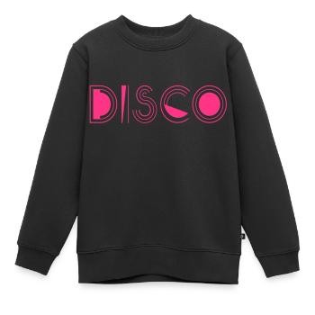 Disco - Kinder Premium Organic Sweatshirt - Schwarz - Vorne - AI Model Kid Female (0cm)