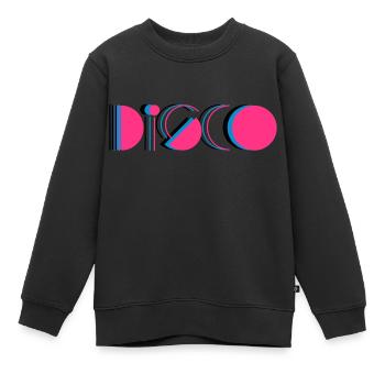 disco - Kinder Premium Organic Sweatshirt - Schwarz - Vorne - AI Model Kid Female (0cm)