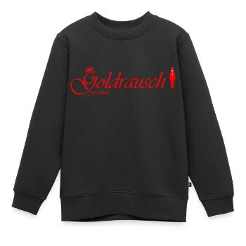 goldrausch fashion - Kinder Premium Organic Sweatshirt - Schwarz - Vorne - AI Model Kid Female (0cm)