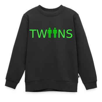 Twin 2 Twins Zwillinge Zwilling Brother Sister - Kinder Premium Organic Sweatshirt - Schwarz - Vorne - AI Model Kid Female (0cm)