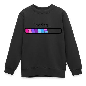 Bi energy Loading - Kinder Premium Organic Sweatshirt - Schwarz - Vorne - AI Model Kid Female (0cm)