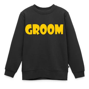 Groom - Kinder Premium Organic Sweatshirt - Schwarz - Vorne - AI Model Kid Female (0cm)