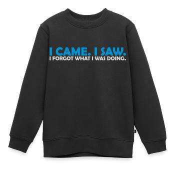I came saw forget - Kinder Premium Organic Sweatshirt - Schwarz - Vorne - AI Model Kid Female (0cm)