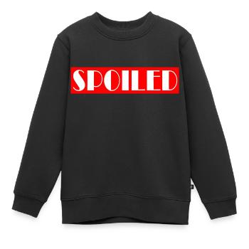 SPOILED - Kinder Premium Organic Sweatshirt - Schwarz - Vorne - AI Model Kid Female (0cm)