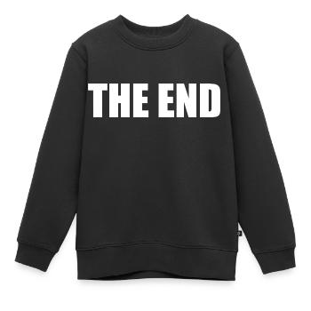 The end - Kinder Premium Organic Sweatshirt - Schwarz - Vorne - AI Model Kid Female (0cm)
