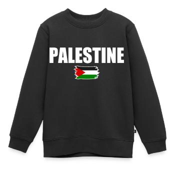 Palästina Palestina - Kinder Premium Organic Sweatshirt - Schwarz - Vorne - AI Model Kid Female (0cm)