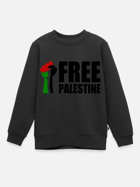 Free palestine - Sweat Premium enfant bio - noir