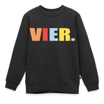4. Geburtstag Geschenk B-day - Kinder Premium Organic Sweatshirt - Schwarz - Vorne - AI Model Kid Female (0cm)
