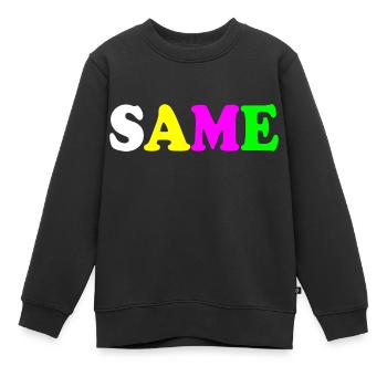 Same - Kinder Premium Organic Sweatshirt - Schwarz - Vorne - AI Model Kid Female (0cm)