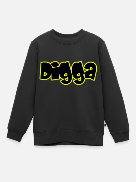 Digga - Kinder Premium Organic Sweatshirt - Schwarz