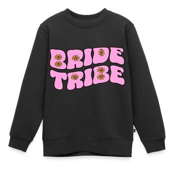 Tribu de la mariée - Sweat Premium enfant bio - noir - Devant - AI Model Kid Female (0cm)