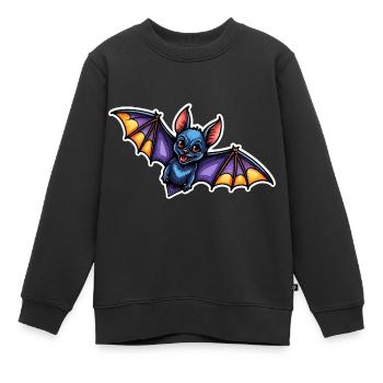 Chauve-souris Neo Traditionnel - Sweat Premium enfant bio - noir - Devant - AI Model Kid Female (0cm)