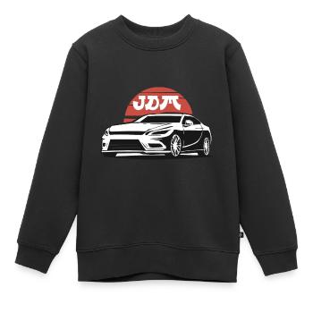 JDM Japan Motorsport Tuning Auto Drift Tuner Car - Kids Premium Organic Sweatshirt - black - Front - AI Model Kid Female (0cm)