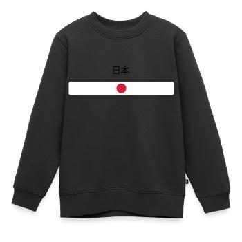 Japan - Kinder Premium Organic Sweatshirt - Schwarz - Vorne - AI Model Kid Female (0cm)
