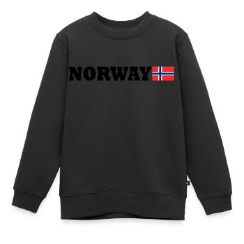 Norway - Kids Premium Organic Sweatshirt - black - Front - AI Model Kid Female (0cm)