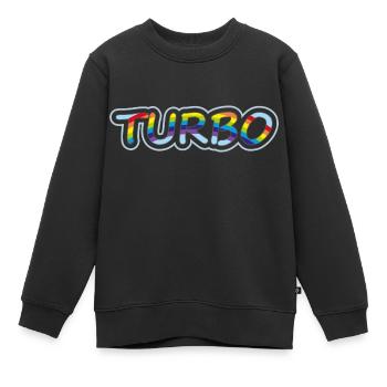 Turbo. Stilvolles Design - Kinder Premium Organic Sweatshirt - Schwarz - Vorne - AI Model Kid Female (0cm)
