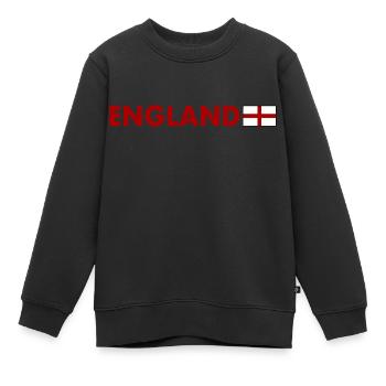 angleterre - Sweat Premium enfant bio - noir - Devant - AI Model Kid Female (0cm)