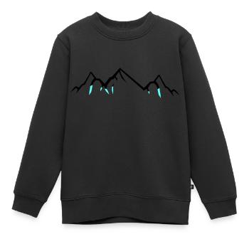 Montagnes - Sweat Premium enfant bio - noir - Devant - AI Model Kid Female (0cm)