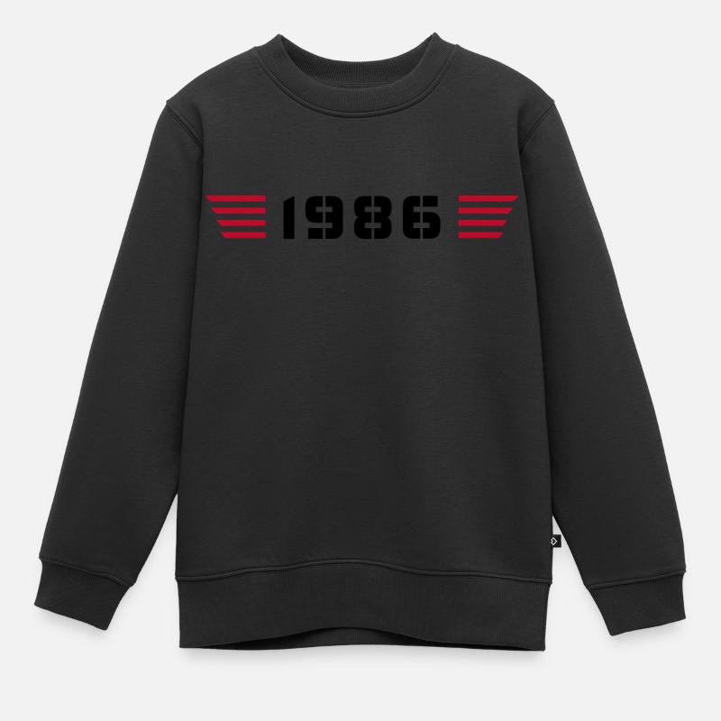 Année de naissance Anniversaire Né en - Fabriqué en 1986 - Sweat Premium enfant bio - noir