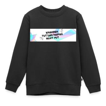 Bremsen tut den Reifen nicht gut - Kinder Premium Organic Sweatshirt - Schwarz - Vorne - AI Model Kid Female (0cm)